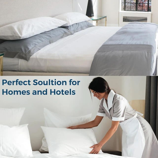 Alt view image 5 of 7 - Pillow Protectors with Zipper Queen Size,2 Pack,Bed Bug Proof