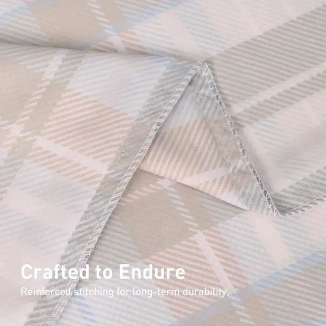 Alt view image 4 of 7 - Ultra Soft Set of 2 Plaid Standard Size Pillow Cases,1500 Premium Hotel Quality Burshed Microfiber,Wrinkle Resistant,Envelope Closure,Brownish-red Plaid20"x26"