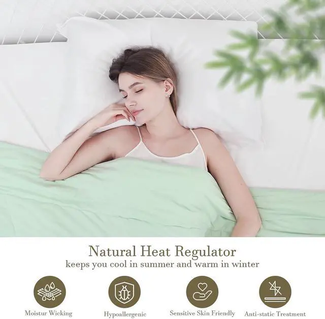 Alt view image 3 of 6 - 2 Pack Cooling Pillow Cases Queen Size, Breathable, White (20"x30")