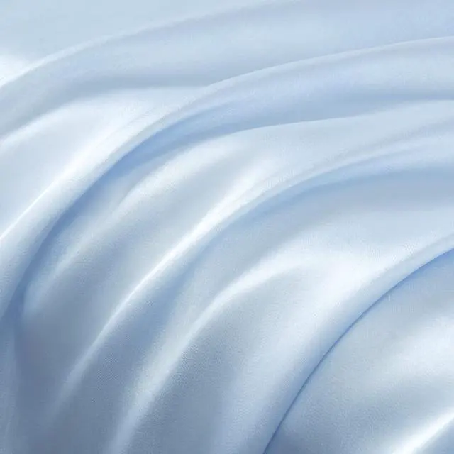 Alt view image 4 of 7 - Ruffled Standard Satin Pillowcase Set of 2, Baby Blue Silky Satin Pillow Cases for Women Ruffle Pillow Shams Covers Princess Room Decoration, with Envelope Closure