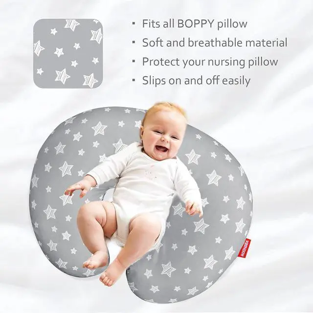 Alt view image 4 of 6 - Nursing Pillow Cover for Baby Snug Fits Boppy Nursing Pillows