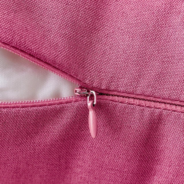 Alt view image 2 of 6 - Decorative Outdoor Pillow Covers Waterproof 18x18 Hot Pink