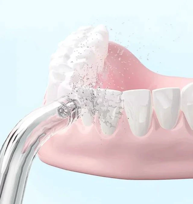 Alt view image 3 of 5 - SOEWIOU Portable Water Flosser 310 ml, USB-C Rechargeable Oral Irrigator with LCD, 3 Modes 4 Jet Tips, IPX7 Waterproof Travel Water Pick, Teeth/Braces/Implant Clean, Collapsible 210-310 ml Tank,