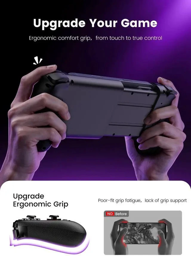 Alt view image 2 of 7 - Wireless Phone Controller for iPhone/Android with Hall Joystick, Moblie Controller for iPhone Support Xbox Game Pass, Steam Link, Call of Duty, Roblox, Handheld Gaming Gamepad, Nintendo DS Consoles