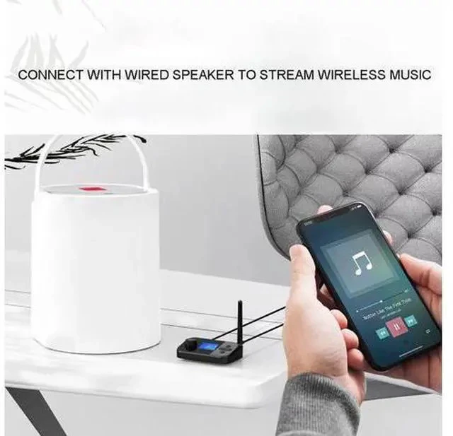 Alt view image 3 of 6 - Bt 5.0 Transmitter Receiver for Tv Home Stereo Low Latency Wireless Audio Adapter