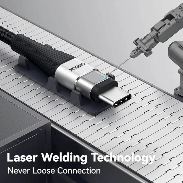 Alt view image 2 of 7 - Extra Long USB C to USB C Cable 15FT 100W USB C Charger Cable Fast Charging Cord Braided Type C Cable for iPhone 17 16 15/15Plus/15Pro/Max MacBook Pro/Air iPad Pro/Air/Mini Pixel Laptop