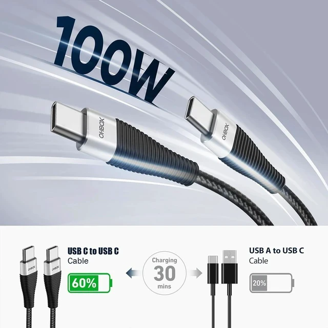 Alt view image 3 of 7 - Extra Long USB C to USB C Cable 15FT 100W USB C Charger Cable Fast Charging Cord Braided Type C Cable for iPhone 17 16 15/15Plus/15Pro/Max MacBook Pro/Air iPad Pro/Air/Mini Pixel Laptop