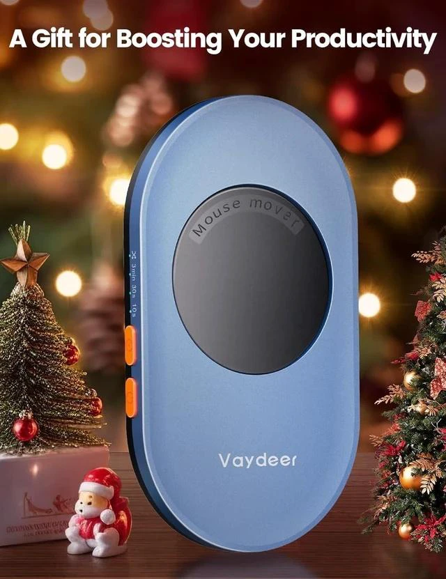 Alt view image 7 of 7 - Vaydeer Ultra Slim Mouse Mover, Air 3 Mouse Jiggler with Adjustable Interval Timer, Undetectable & Noiseless, Simulates Realistic Mouse Movement, Driver-Free for Keeping The PC Active and Secure