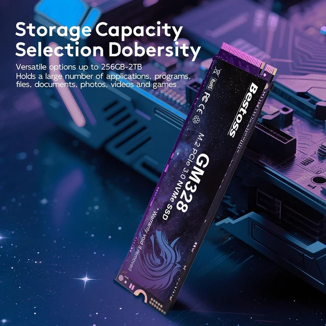 Alt view image 5 of 7 - 2TB M.2 2280 NVMe SSD PCIe 3.0 Internal Solid State Drive, Up to 3500MB/s