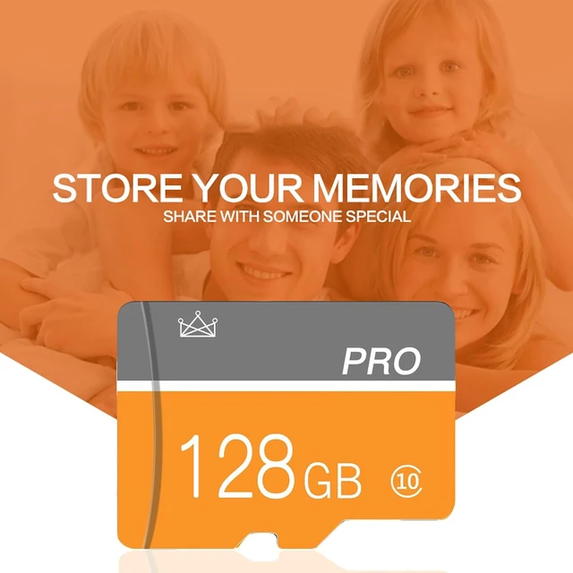 Alt view image 6 of 7 - 128GB Class 10 High-Speed Micro SD Card with Adapter for Camera, Smartphone, Tablet & PC (2-Pack)