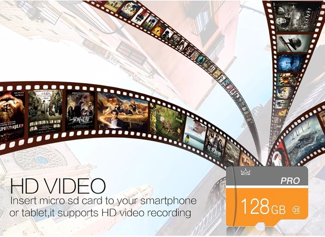 Alt view image 7 of 7 - 128GB Class 10 High-Speed Micro SD Card with Adapter for Camera, Smartphone, Tablet & PC (2-Pack)