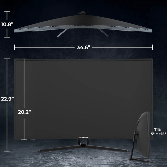 Alt view image 7 of 7 - 39" Widescreen Curved Gaming Monitor