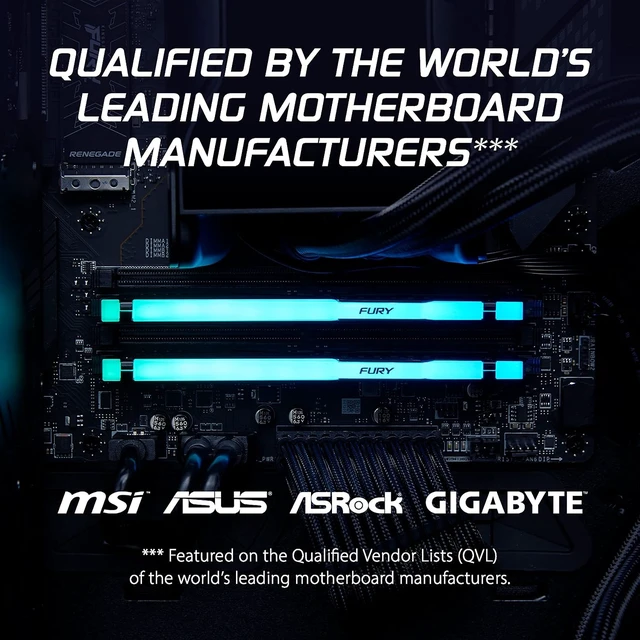 Alt view image 6 of 7 - Fury Beast RGB 16GB DDR5 5600MT/s CL36 Desktop Memory Single Module