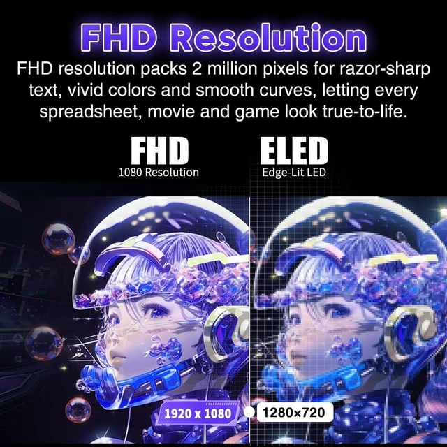 Alt view image 2 of 7 - 24" FHD 1080p Gaming Monitor 240Hz, 1ms