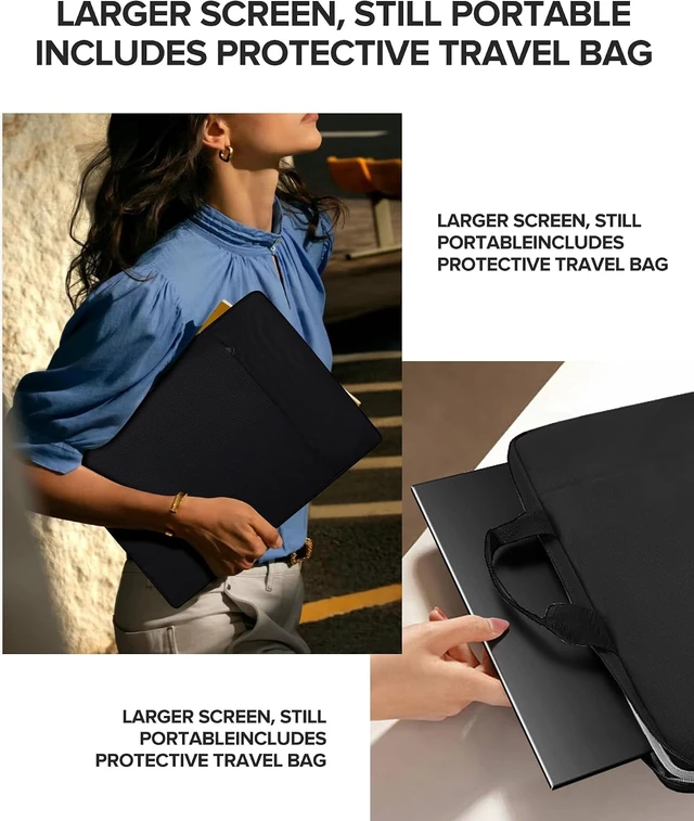 Alt view image 7 of 7 - 24" 120Hz Touchscreen Portable Monitor 1080P, 125% sRGB, 400 Nits
