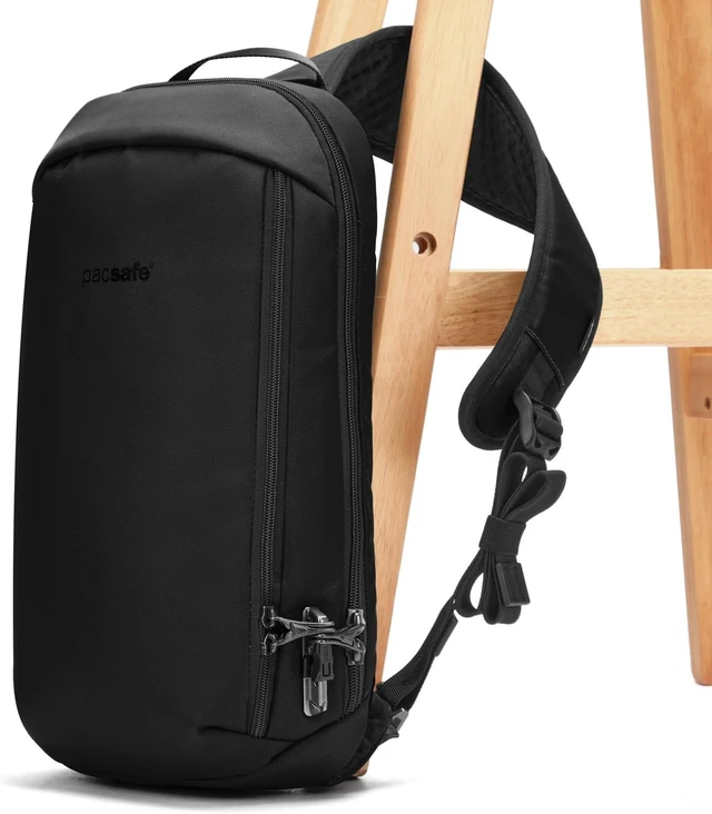 Alt view image 4 of 7 - Vibe 325 10-Liter Anti-Theft Sling Bag / Crossbody Fits 13-Inch Laptop, Casual Daypack, Black, One Size