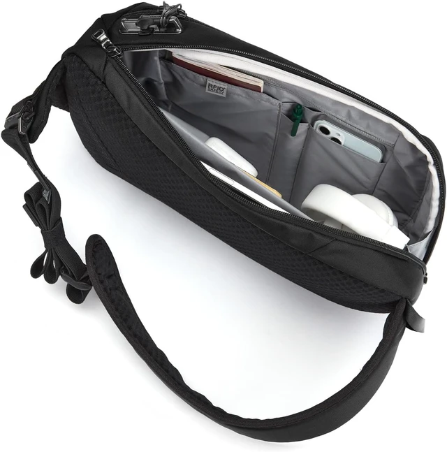 Alt view image 6 of 7 - Vibe 325 10-Liter Anti-Theft Sling Bag / Crossbody Fits 13-Inch Laptop, Casual Daypack, Black, One Size