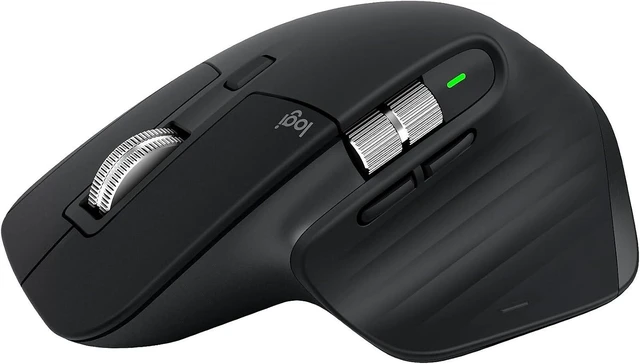 Main image of MX Master 3S Performance Wireless Mouse Ultra-Fast Scrolling, 8K DPI, Track on Glass, Quiet Clicks, Ergo, Bluetooth, Windows/Linux/Chrome, Black