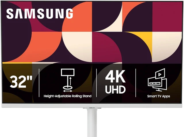 Alt view image 2 of 7 - The Movingstyle Essential 32" 4K UHD Smart Monitor