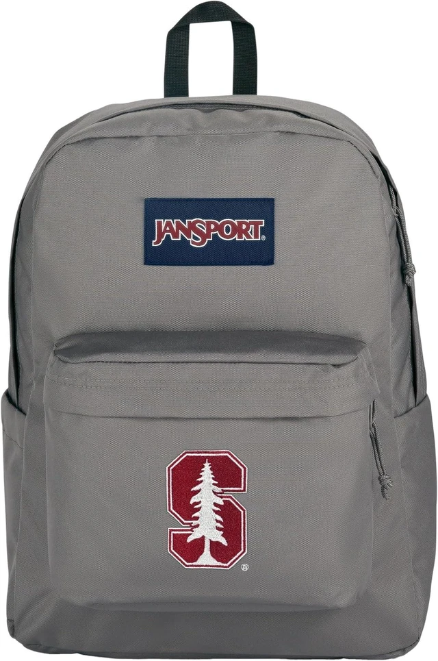 Main image of NCAA Officially Licensed Stanford Cardinal Backpack Superbreak Plus with Padded 15'' Laptop Sleeve, Durable Daypack with Bottle Pocket, Graphite Grey