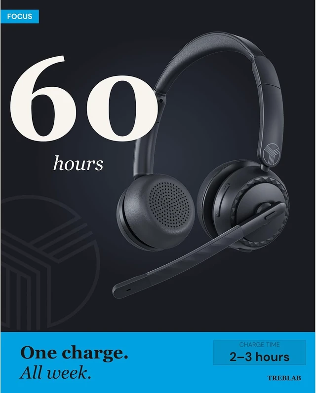 Alt view image 4 of 7 - C7-Pro Wireless Bluetooth 5.3 Headset 60H Playtime