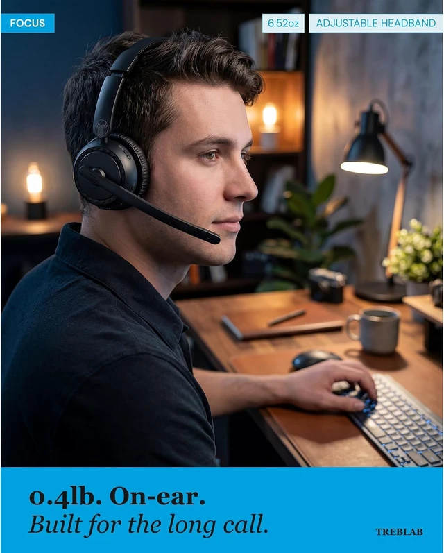 Alt view image 7 of 7 - C7-Pro Wireless Bluetooth 5.3 Headset 60H Playtime