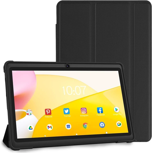 Main image of 7-Inch Android Tablet with Case 32GB + 512GB Expandable, IPS Screen, Black