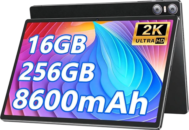 Main image of 11-Inch Android 13 Tablet 16GB + 256GB, 8600mAh, 2K 2000x1200 Display