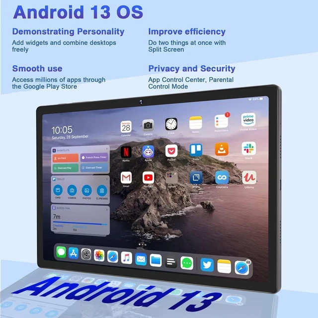Alt view image 5 of 7 - 11-Inch Android 13 Tablet 16GB + 256GB, 8600mAh, 2K 2000x1200 Display