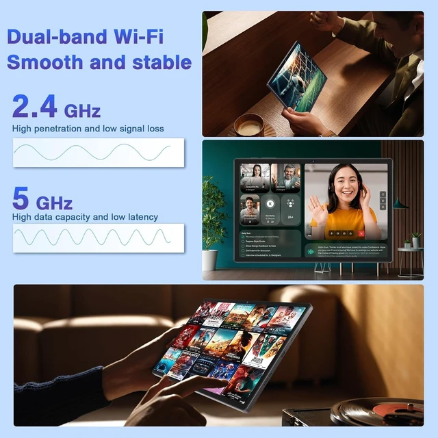 Alt view image 6 of 7 - 11-Inch Android 13 Tablet 16GB + 256GB, 8600mAh, 2K 2000x1200 Display
