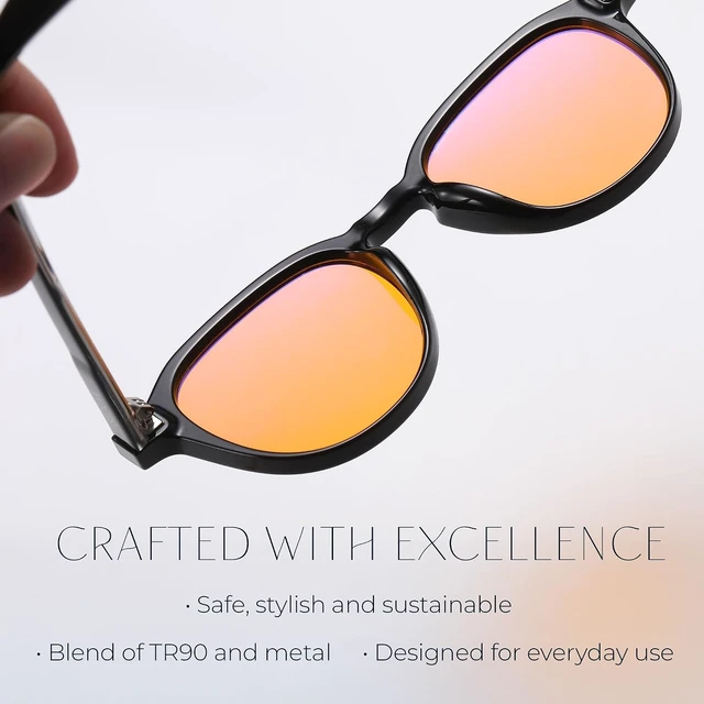 Alt view image 2 of 7 - Blue Light Blocking Glasses Anti Eye Strain for Gaming