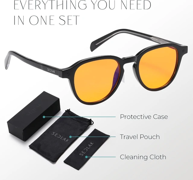 Alt view image 4 of 7 - Blue Light Blocking Glasses Anti Eye Strain for Gaming