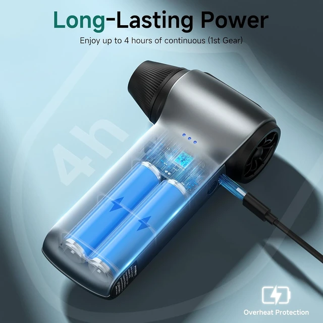 Alt view image 5 of 7 - Electric Air Duster, 130,000 RPM
