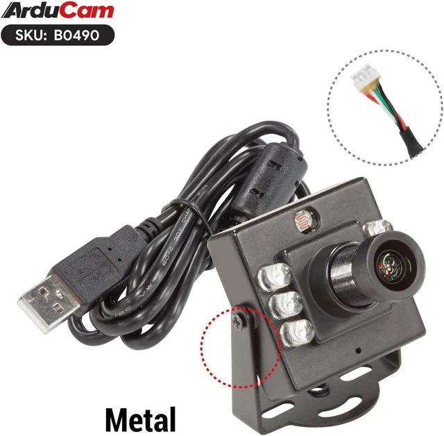 Alt view image 2 of 7 - 1080P Day & Night Vision USB Camera 2MP IMX462 USB2.0 Webcam Board with 940nm IR LEDs, IR-Cut Switching, for Windows, Linux, Android & Mac OS