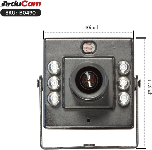 Alt view image 3 of 7 - 1080P Day & Night Vision USB Camera 2MP IMX462 USB2.0 Webcam Board with 940nm IR LEDs, IR-Cut Switching, for Windows, Linux, Android & Mac OS