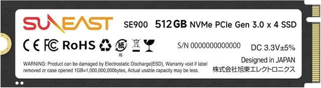 Main image of 512GB M.2 2280 NVMe Gen3x4 PCIe 3.0 SSD