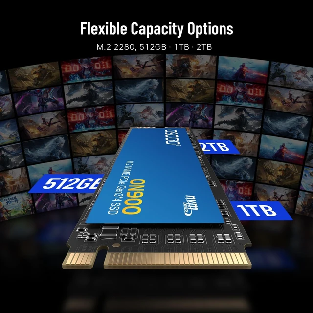 Alt view image 6 of 6 - 1TB M.2 2280 PCIe Gen3.0x4 NVMe SSD 3D TLC, Up to 3500MB/s