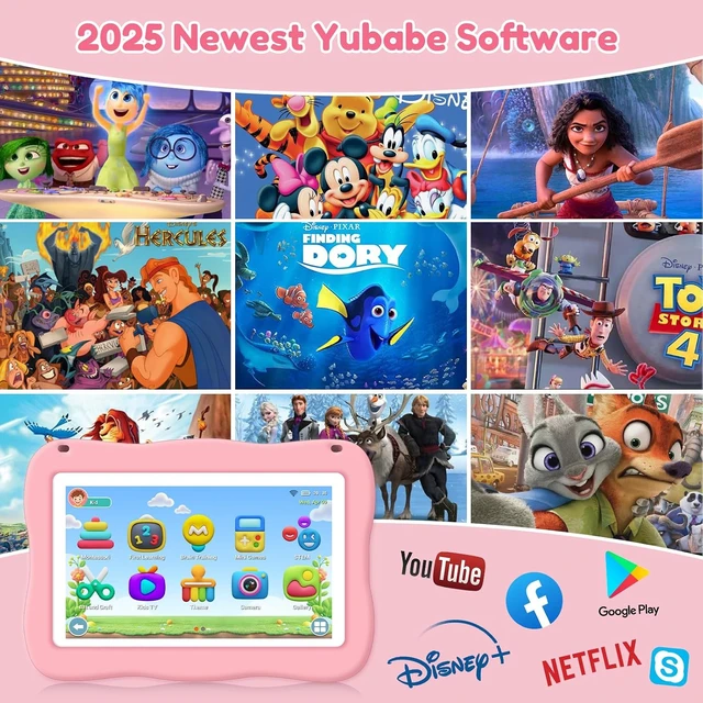 Alt view image 4 of 6 - 7-Inch Toddler Kids Tablet with Parental Control for Boys & Girls