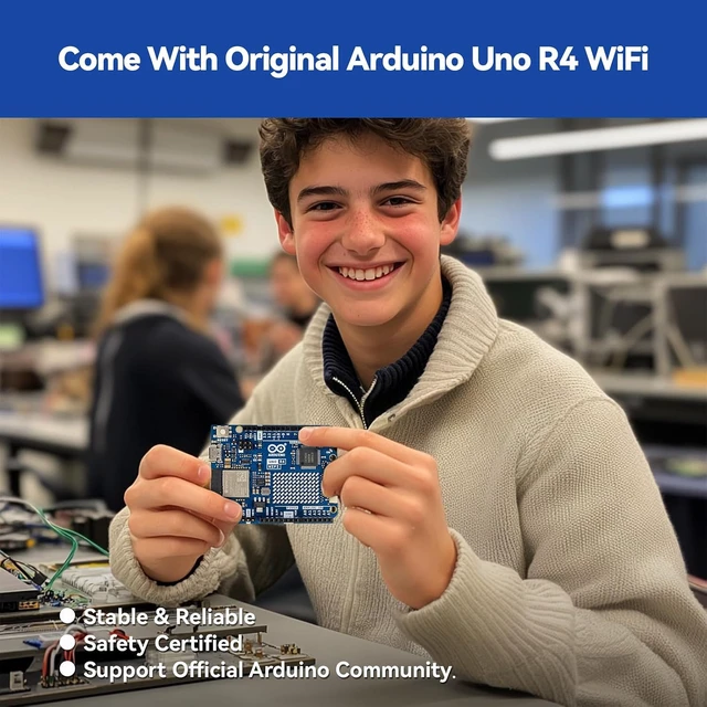 Alt view image 2 of 7 - Elite Explorer Kit with Original Uno R4 WiFi Bluetooth IoT, ESP32, IIC LCD1602, OLED, RoHS Compliant, Online Tutorials & Video Courses for Beginners & Engineers