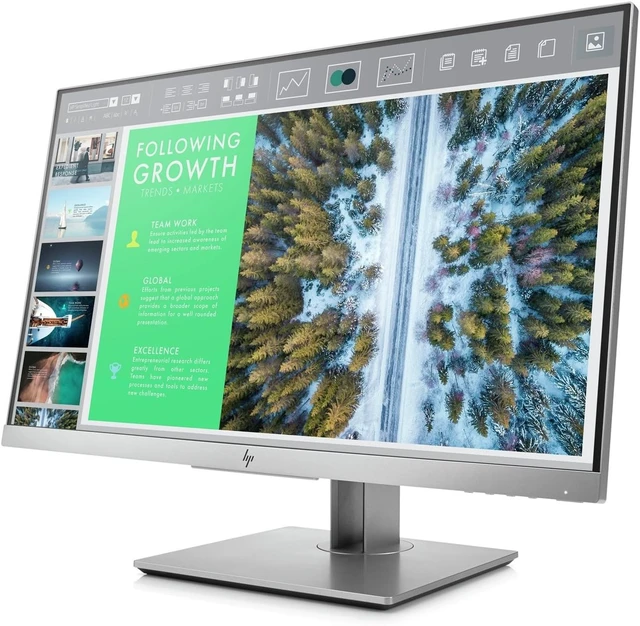 Alt view image 2 of 6 - EliteDisplay 23.8-Inch LED-Lit Monitor, Silver (1FH47AA#ABA)