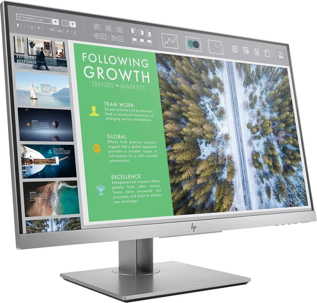 Alt view image 4 of 6 - EliteDisplay 23.8-Inch LED-Lit Monitor, Silver (1FH47AA#ABA)