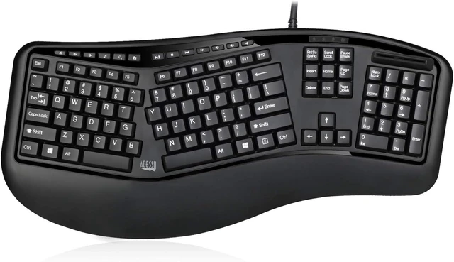 Alt view image 2 of 7 - TruForm AKB-150SB-TAA Smart Card Reader Keyboard, Black