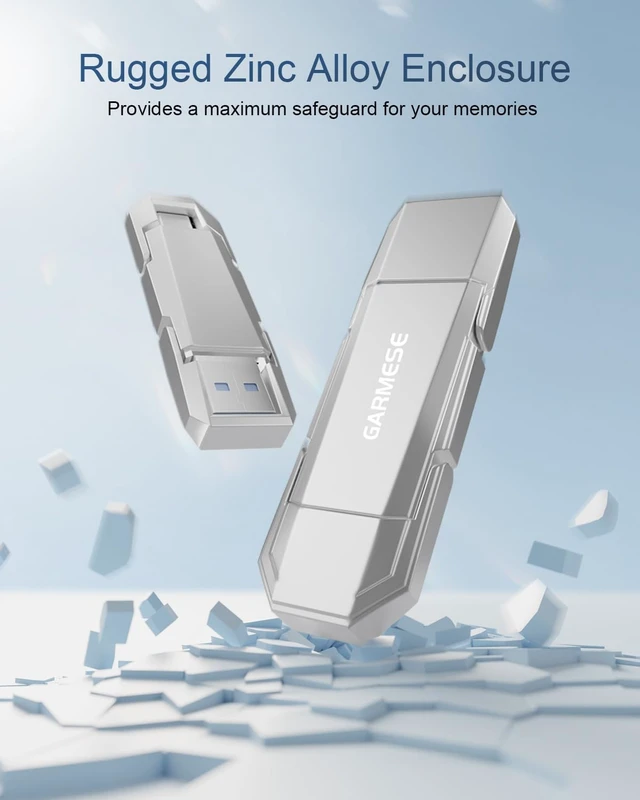 Alt view image 7 of 7 - 256GB USB-C SSD Flash Drive USB 3.2, 450MB/s, 2-in-1 Dual Port