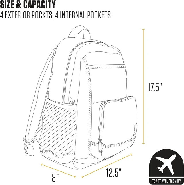Alt view image 5 of 7 - Utility 23L Single-Compartment Backpack, Black
