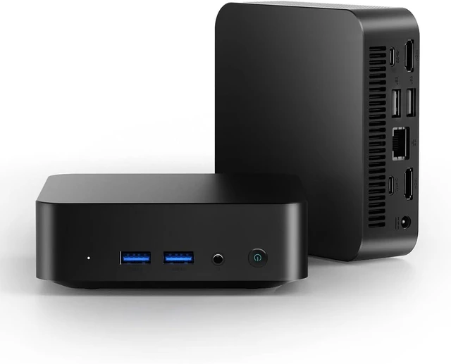 Main image of Mini PC N3150 (4C/4T, 2.08GHz Max) 8GB RAM 256GB SSD, 2×Type-C, 2×2K Display, WiFi 5, BT 4.2, RJ45 LAN, USB 3.0