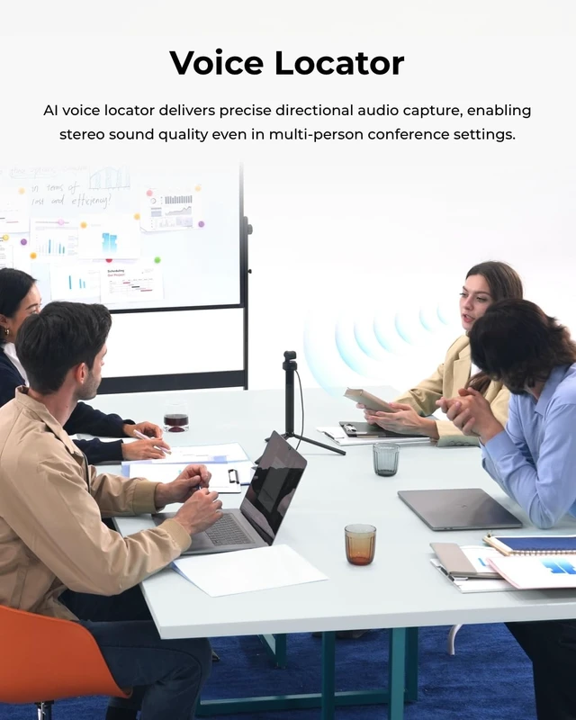 Alt view image 5 of 7 - Tiny 3 Lite AI-Powered 4K Webcam Spatial Audio & Compact AI Tracking