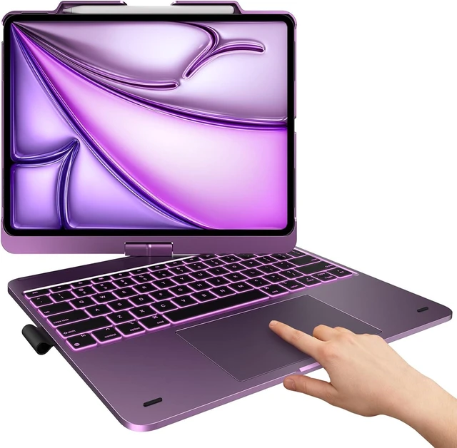 Main image of 360° Rotating Keyboard Case with Trackpad for iPad Air 13-Inch