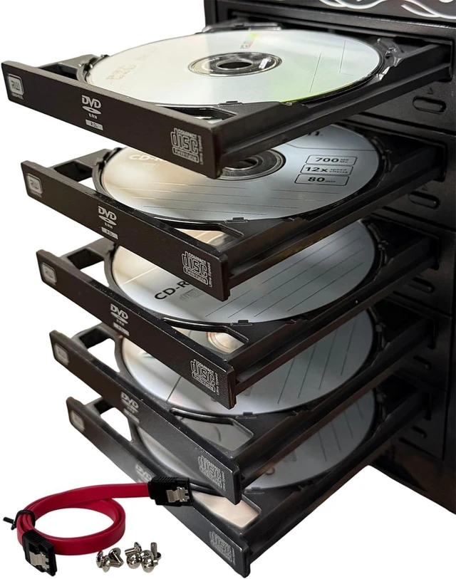 Alt view image 6 of 6 - Lite-On 24X SATA DVD/CD Writer Drive 5.25" Optical Drive with DVD Playback, Nero 12 Essentials, SATA Cable & Screws Included, for Desktop PC & Duplicator