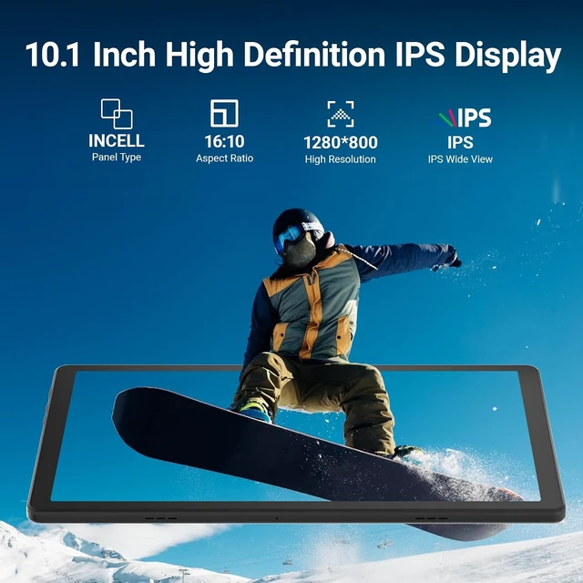 Alt view image 5 of 7 - 10-Inch Android 16 Tablet 24GB RAM, 1TB Expandable, 6000mAh, Widevine L1, Face Unlock, WiFi 6, Bluetooth 5.4, Dual Cameras for Work & Entertainment