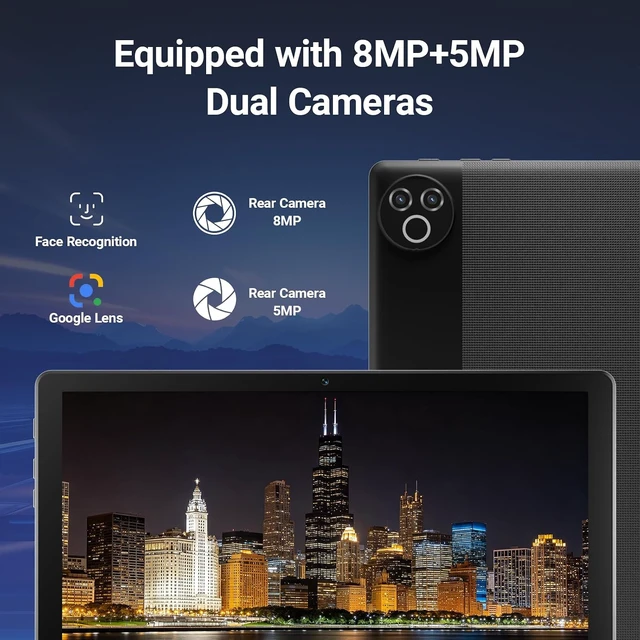 Alt view image 6 of 7 - 10-Inch Android 16 Tablet 24GB RAM, 1TB Expandable, 6000mAh, Widevine L1, Face Unlock, WiFi 6, Bluetooth 5.4, Dual Cameras for Work & Entertainment